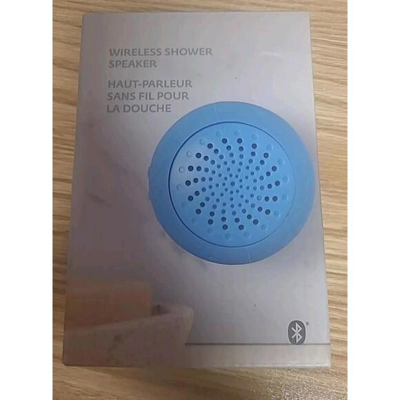 Water resistant Wireless Bluetooth Shower Speaker Built In Mic Blue - Picture 1 of 3
